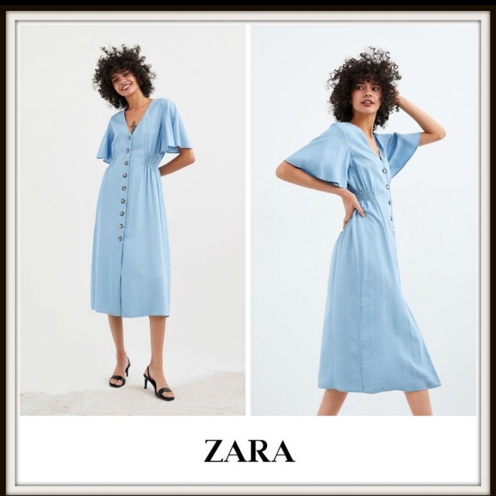 Zara denim dress - Picture 1 of 9